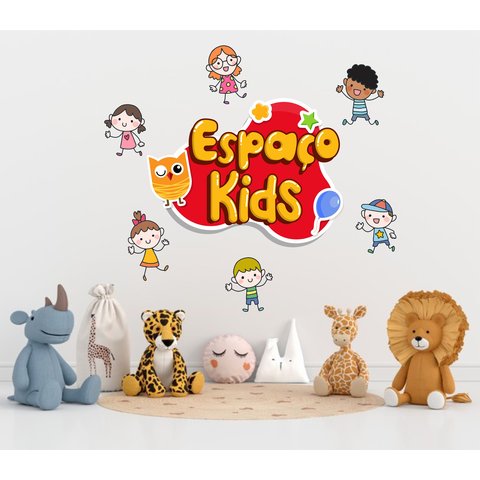 Adesivo de Parede Para Espaço Kids Escolas e Brinquedoteca