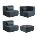 Ver imagem 4 de Sofá Modular 3 Lugares com Puff Easybox Cabecasa Madeiraoriginals