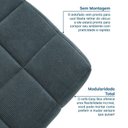 Ver imagem 5 de Sofá Modular 3 Lugares com Puff Easybox CabeCasa MadeiraOriginals Cotelê Verde Escuro
