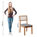 Ver imagem 5 de Conjunto 2 Cadeiras Encosto em Tela Sala de Jantar Santiago Dobuê