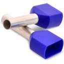 Ver imagem 4 de Kit 1000pçs Terminal Elétrico Ilhós Tubular Duplo 2,5mm Azul