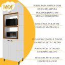 Ver imagem 6 de Cozinha Modulada 4 Peças Bari 100% MDF com Vidro Branco