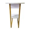 Mesa de Canto Lateral Quarto Sala Cabeceira Escritorio Decoraçao Minimalista Moderna Multifuncional  - 7