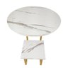 Mesa de Canto Lateral Quarto Sala Cabeceira Escritorio Decoraçao Minimalista Moderna Multifuncional  - 3