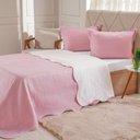 Ver imagem 1 de Kit Cobre Leito Casal Ultra Lisse Lisa New 210x230cm Silver Pink