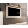 Painel de TV para Quarto Sala até 55" Prateleira Superior Vivare 1,36 Anto:OffWhite/Nature - 2