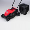 Ver imagem 4 de Cortador de Grama Carrinho Gasolina 4 Rodas Máquina Corte Branco 127 V Saída Lateral Vermelho