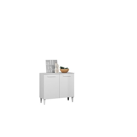 Balcão Multiuso de Cozinha Isabele C/tampo 91,2cm:branco