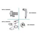 Ver imagem 5 de Kit Ducha Higienica Cromada 2 Acabamento Registro + Descarga