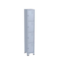 Armário Roupeiro De Aço Vestiário Academia 4 Portas Locker Cinza - 11