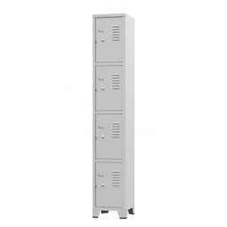 Armário Roupeiro De Aço Vestiário Academia 4 Portas Locker Cinza - 1