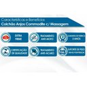 Ver imagem 2 de Cama Box Baú Casal: Colchão c/Vibro Massagem Anjos MasterPocket Magnético Infravermelho Commodite +