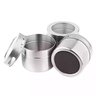Porta Temperos Condimentos Magnético em Inox – 3 Peças com Suporte Imantado - 2