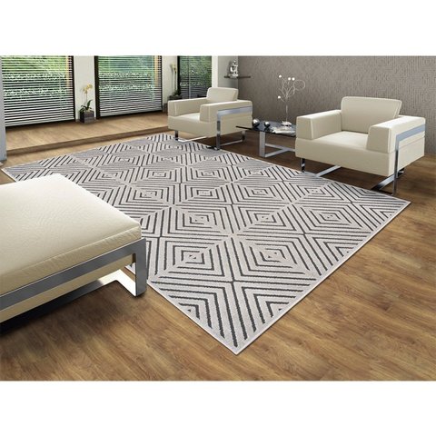 Tapete 200x290cm Chevron Tapetes São Carlos