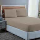 Ver imagem 2 de Jogo de Lençol Casal 300 Fios Ponto Palito 100% Algodão 3 Peças:avela