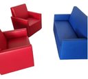Ver imagem 1 de Kit com 3 Poltronas Coloridas Vermelha e Azul Sku_83