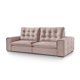 Sofá Retrátil e Reclinável Galliano 2,90m - Fortbello Estofados:rose - 2