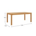 Ver imagem 2 de Conjunto Sala Jantar Nature: Mesa com 2 Bancos Madeira Pinus Rústico Claro