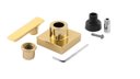 Ver imagem 4 de Kit 4 Acabamento para Registro Chuveiro Quadrado Alavanca Dourado Brilhante Banheiro Padrão Docol