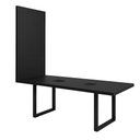Ver imagem 3 de Mesa Reunião Industrial 250cm 100% MDF com 2 Caixas de Tomadas e Painel TV F5 Office Cor:Preto