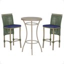 Ver imagem 1 de Mesa Bistrô e 2 Banquetas Roma Fendi Corda Náutica Estofado 10 Trama Original