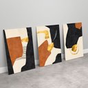 Ver imagem 7 de Trio de Quadros Decorativos Formas Abstratas