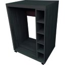 Ver imagem 1 de Bancada Bar com Rodízios para Embutir Cervejeira Frigobar ou Adega:café