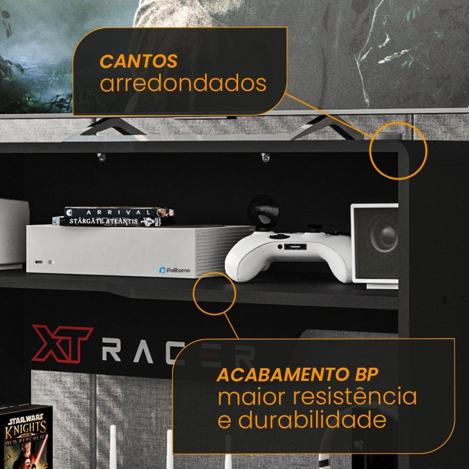 Rack Gamer e Escritório Xt Racer Max Air - 6
