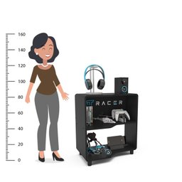 Estante Gamer e Escritóro Xt Racer Force One - 5