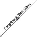 Ver imagem 2 de Antena Móvel Caminhão Radio Amador Px Argentina Inox 1,63 metros 200W Base Embutida Steelpar