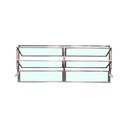 Ver imagem 1 de Vitro Basculante 2 Seções de Alumínio Brilhante 60x120