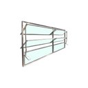 Ver imagem 2 de Vitro Basculante 2 Seções de Alumínio Brilhante 60x120