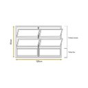 Ver imagem 5 de Vitro Basculante 2 Seções de Alumínio Brilhante 60x120