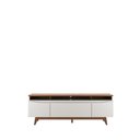 Ver imagem 4 de Rack Flynt com Painel Oslo para Tv até 75” 3 Portas 184 Cm - Canella C/ Off White Fosco