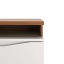 Ver mais imagens de Rack Flynt com Painel Oslo para Tv até 75” 3 Portas 184 Cm - Canella C/ Off White Fosco