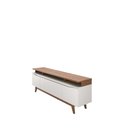 Ver imagem 5 de Rack Flynt com Painel Oslo para Tv até 75” 3 Portas 184 Cm - Canella C/ Off White Fosco