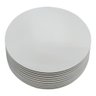 Cake Board Para Confeitaria em Mdf 1 Face Branco Ø 18 E 31 Cm Com 60 Atacado - 3