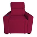 Ver imagem 3 de Poltrona Retratil e Reclinavel com Porta Copo Maisa Vermelho