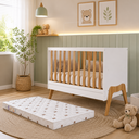 Ver imagem 2 de Kit Berço Guti Branco/Amêndoa + Colchão Orthoflex Infantil