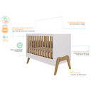 Ver imagem 3 de Kit Berço Guti Branco/Amêndoa + Colchão Orthoflex Infantil