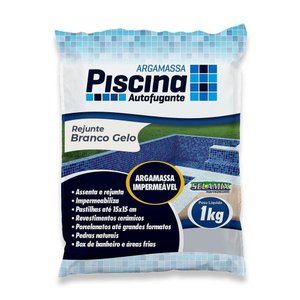 Rejunte Piscina Impermeável Cor Branco Gelo 1kg