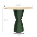 Ver imagem 4 de Conjunto Mesa Tampo Pinus e 3 Banquetas Fit Verde/Alecrim
