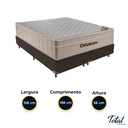 Ver imagem 3 de Cama Box Baú Bipartido Queen Marrom e Colchão Airtech Springpocket Molas Ensacadas Ortobom