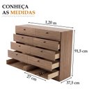 Ver imagem 4 de Cômoda para Quarto 10 Gavetas Linea