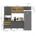 Ver imagem 3 de Cozinha Completa 4 Peças 8 Portas 2 Gavetas Valencia Indekes