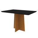 Ver imagem 2 de Conjunto de Jantar Anitta 1,20 e 4 Cadeiras Ana Ype/Preto/Linho Cinza New Ceval