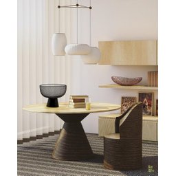 Fruteira Centro de Mesa Preto em Metal Aramado Mart M - 2