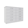 Cômoda Grande 10 Gavetas Quarto Casal 93 Cm MDP Branco - ClickLar - 2