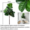 Ver imagem 2 de 1 Árvore Ficus Lyrata Artificial Premium Toque de Realismo e Sofisticação para Decoração em Ambiente