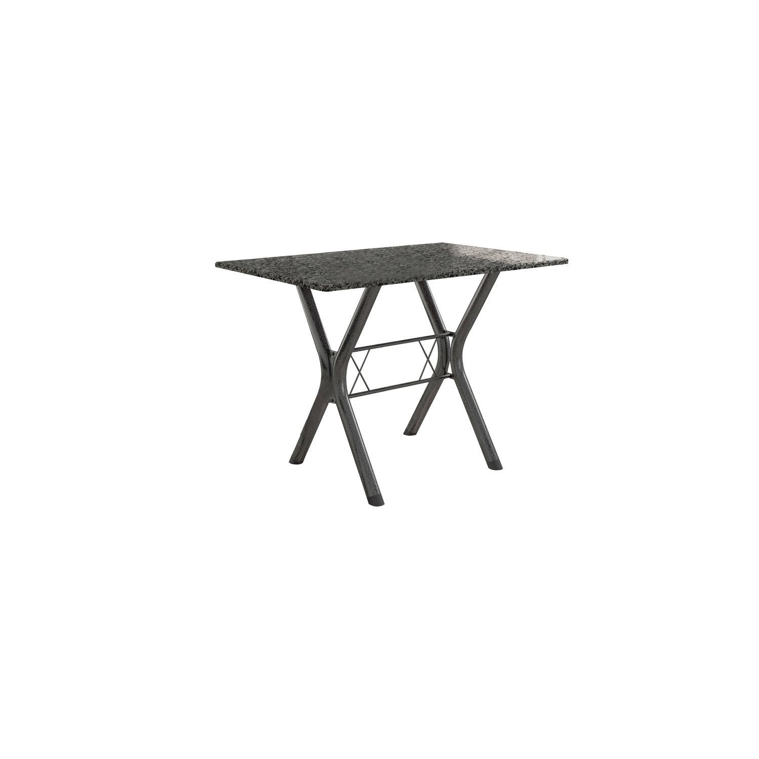 Conjunto Mesa Miami 150cm Granito 6 Cadeiras Santiago Assento Courino - 3